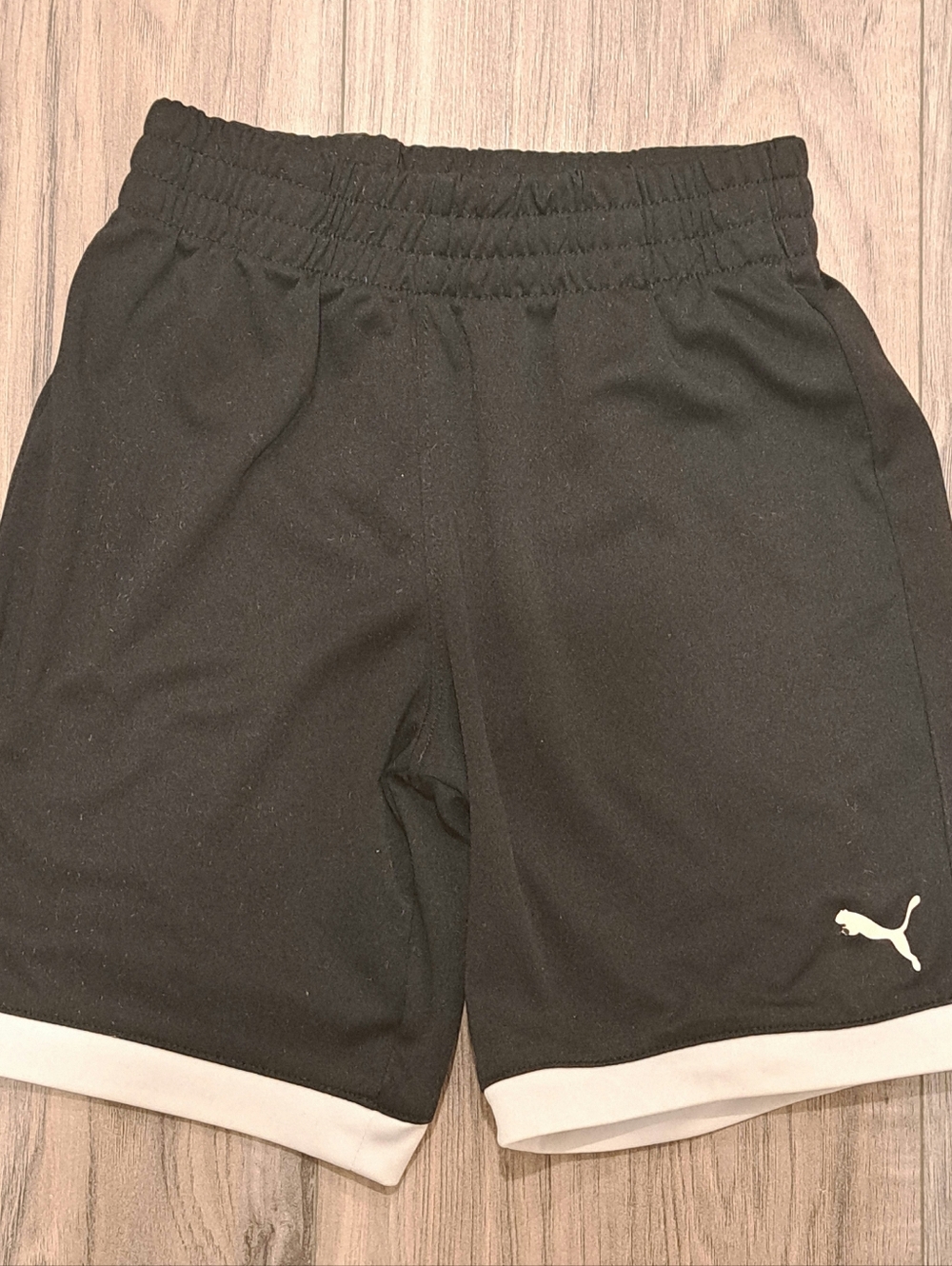 Puma Shorts Toddler Black White Stripe